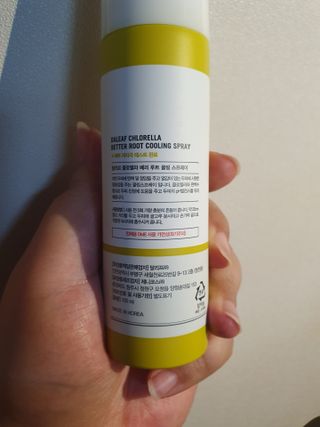 달리프 클로렐라 베러 루트 쿨링 스프레이 100ml — 4점을 준 리뷰어가 2021년 3월 올린 사용 사진