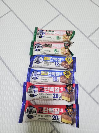 이지프로틴바 3종x각 2ea (고단백질바, 멀티단백질바, 식물성단백질바) — 4점을 준 리뷰어가 2024년 3월 올린 사용 사진