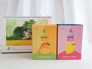 비타앤C 레몬맛, 망고맛 — 5점을 준 리뷰어가 2021년 4월 올린 사용 사진