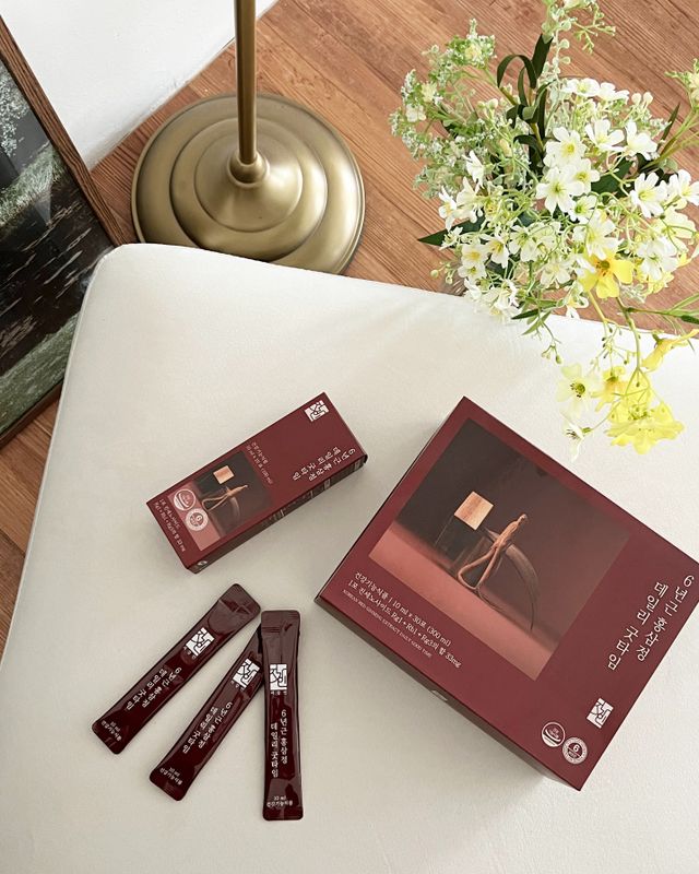 프리[지강인] 6년근 홍삼정 데일리굿타임 1박스(10ml × 30포) 리뷰 사진