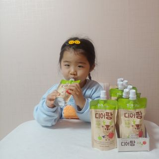 [몸엔용] 우리 아이 건강간식, 달콤한 녹용곤약젤리 디어팡 4종 — 5점을 준 리뷰어가 2022년 4월 올린 사용 사진