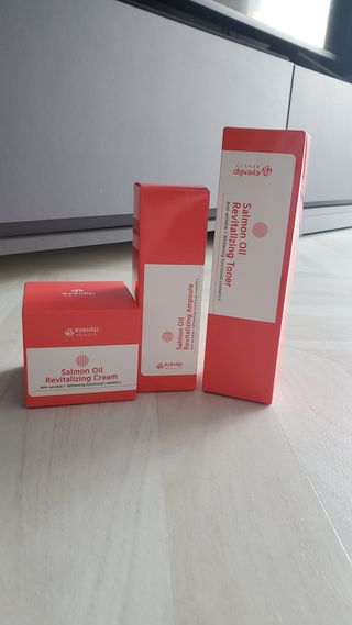 아이앤립 / EYENLIP 아이앤립 연어오일 리바이탈라이징 토너+앰플+크림 3종 세트 — 5점을 준 리뷰어가 2021년 4월 올린 사용 사진