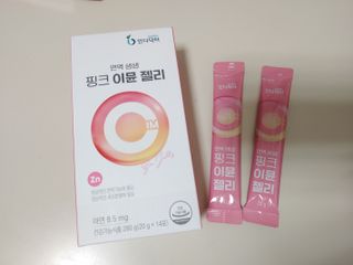인디닥터 면역 생생 핑크 이뮨 젤리 + 타이탄 BCAA 프로틴 젤리스틱 — 5점을 준 리뷰어가 2022년 5월 올린 사용 사진