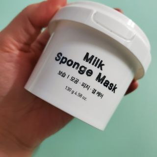 리더스코스메틱 리더스 밀크 스폰지 마스크 — 5점을 준 리뷰어가 2021년 1월 올린 사용 사진