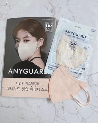 애니가드 셋업메베마스크 (대형 4컬러 + 중형 4컬러) — 5점을 준 리뷰어가 2022년 4월 올린 사용 사진