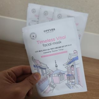 세뚜아(Cettua) [세뚜아] 타임리스 바이탈 페이셜 마스크팩  Cettua Timeless  Vital Mask 5매 — 5점을 준 리뷰어가 2024년 1월 올린 사용 사진