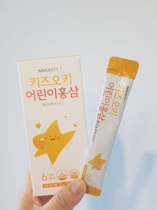 [이뮤니티플러스]우리아이 면역오키, 건강오키 _ 키즈오키 어린이홍삼 10포 1box — 5점을 준 리뷰어가 2022년 1월 올린 사용 사진
