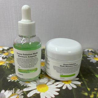 [녹산] 그린 솔루션 멀티 수분 앰플 + 그린 솔루션 멀티 수분크림 — 5점을 준 리뷰어가 2022년 11월 올린 사용 사진