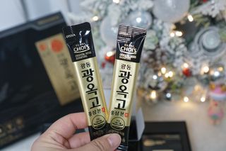[광동제약] 광동 광옥고 홍삼 본 30포+쇼핑백 증정 — 5점을 준 리뷰어가 2021년 12월 올린 사용 사진