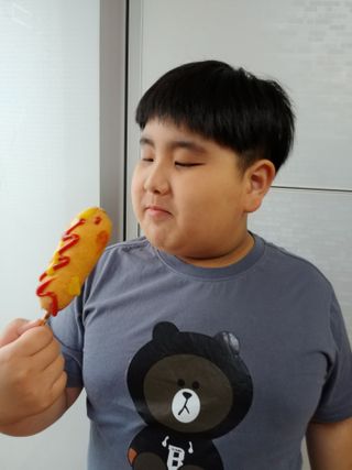 오마뎅 한우핫도그 — 5점을 준 리뷰어가 2021년 5월 올린 사용 사진