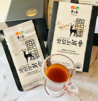 [몸엔용] 과일을 넣어 국산녹용을 맛있게 60ml x 30포 — 4.5점을 준 리뷰어가 2021년 6월 올린 사용 사진