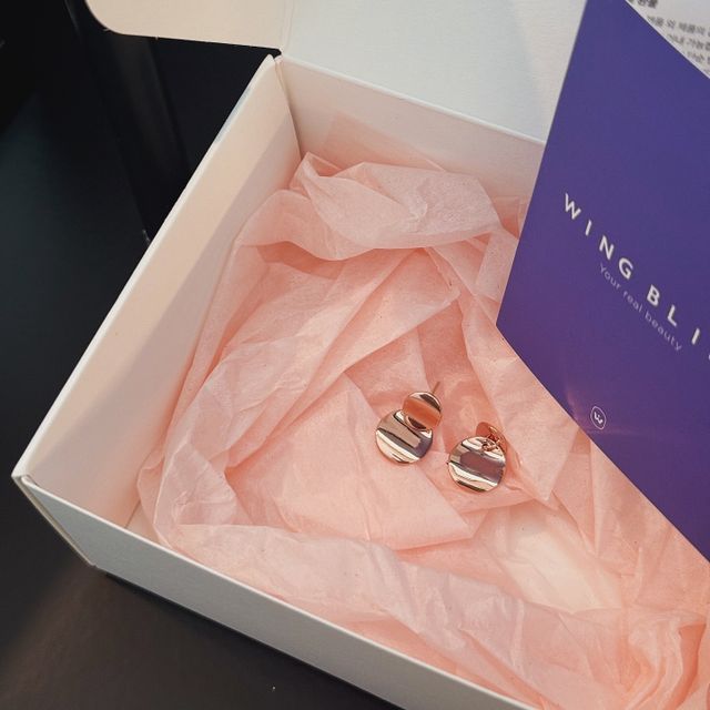 14k post 미아 웨이브 귀걸이 리뷰 사진