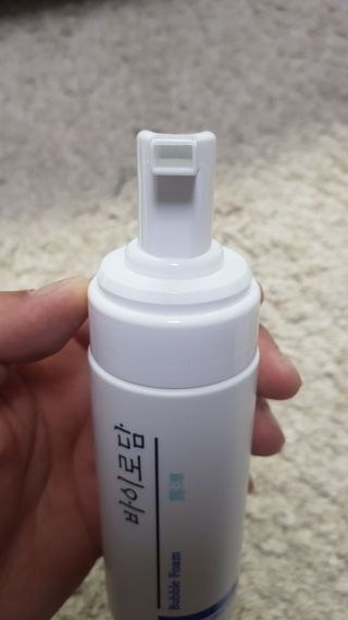 [바이로담] 저자극 약산성버블 폼 폼클렌징 150ml — 4점을 준 리뷰어가 2021년 3월 올린 사용 사진