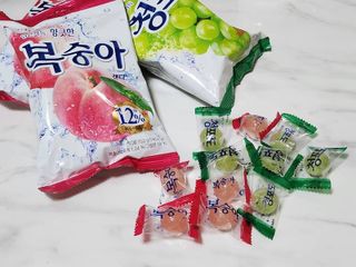 청포도캔디 복숭아캔디 — 5점을 준 리뷰어가 2022년 11월 올린 사용 사진