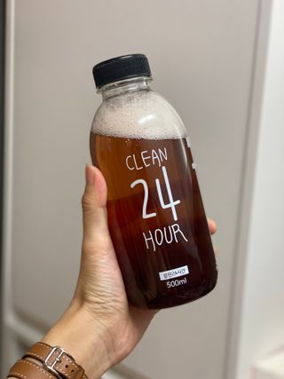 클린24시간 1BOX(5포) + 전용보틀(500ml) — 4.5점을 준 리뷰어가 2022년 12월 올린 사용 사진