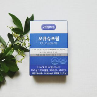뉴트리션팩토리 비타프렙 오큐슈프림 루테인 오메가3 1050mg — 5점을 준 리뷰어가 2021년 6월 올린 사용 사진