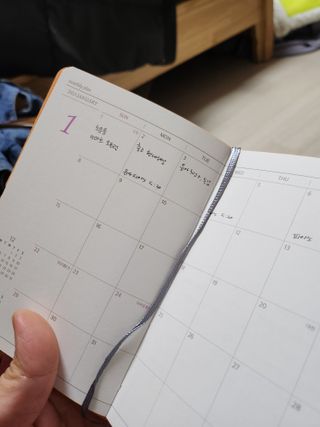 리훈 2023년 이야기다이어리 숏 날짜형 — 3점을 준 리뷰어가 2023년 1월 올린 사용 사진