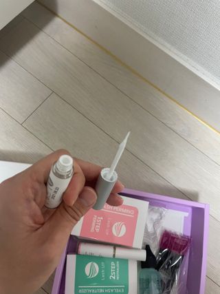 피비에스코리아 [오마이셀프] 셀프 속눈썹펌 키트 뷰러펌 파마 세트 — 2.5점을 준 리뷰어가 2021년 12월 올린 사용 사진