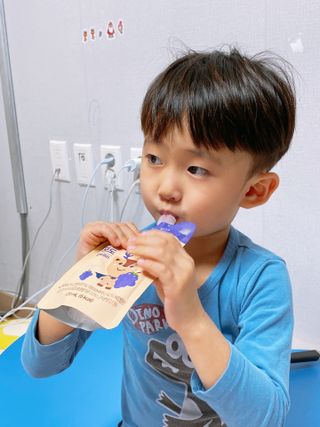 [몸엔용] 우리 아이 건강간식, 달콤한 녹용곤약젤리 디어팡 4종 — 4.5점을 준 리뷰어가 2021년 11월 올린 사용 사진