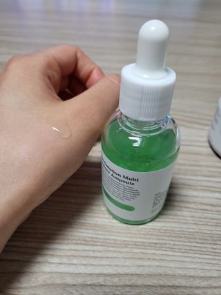 [녹산] 그린 솔루션 멀티 수분 앰플 + 그린 솔루션 멀티 수분크림 — 5점을 준 리뷰어가 2022년 11월 올린 사용 사진