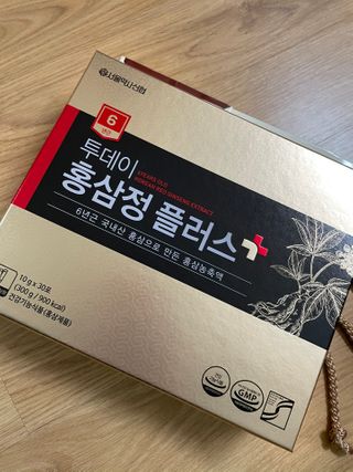 서울약사신협_투데이홍삼정플러스스틱_10g x 30포 — 5점을 준 리뷰어가 2020년 12월 올린 사용 사진