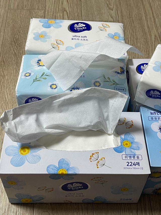 빈다 울트라 소프트 티슈 (곽티슈/소프트팩 티슈) 리뷰 사진