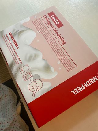 메디필 레드 락토 콜라겐 모델링 팩 — 4점을 준 리뷰어가 2021년 3월 올린 사용 사진