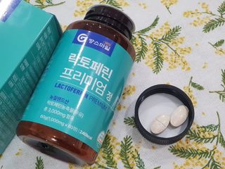 짱스마일 락토페린 프리미엄 정 1000ml x 60정 — 5점을 준 리뷰어가 2023년 1월 올린 사용 사진
