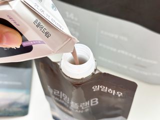 일일하우 슬리밍 플랜B 고소한 귀리맛, 진한 카카오맛 (체중조절식) — 5점을 준 리뷰어가 2023년 6월 올린 사용 사진