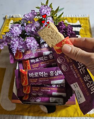 씨알푸드 건강기능식품 6년근 홍삼 함유, 바로먹는 홍삼바 30g 12개입 — 5점을 준 리뷰어가 2022년 3월 올린 사용 사진