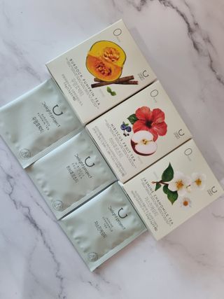 딜라이트 프로젝트 블렌딩티 우엉호박티, 히비후르츠티, 쟈스민캐모티 — 5점을 준 리뷰어가 2021년 7월 올린 사용 사진