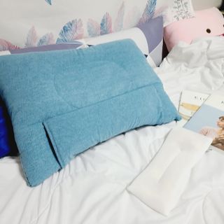 브랜드K 플래그십스토어 [브랜드K X 가온힐 코튼샤워]편백 인서트 베개, 편백파우치, 높이조절 솜파우치 — 5점을 준 리뷰어가 2022년 1월 올린 사용 사진