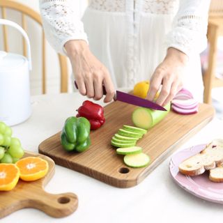 에디터스픽 소소한 티크 원목 도마+핸들형 플레이팅 도마 — 5점을 준 리뷰어가 2021년 9월 올린 사용 사진