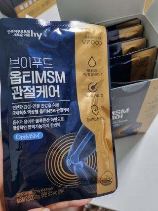[브이푸드] 옵티MSM 관절케어 (70ml x30포) — 5점을 준 리뷰어가 2022년 6월 올린 사용 사진