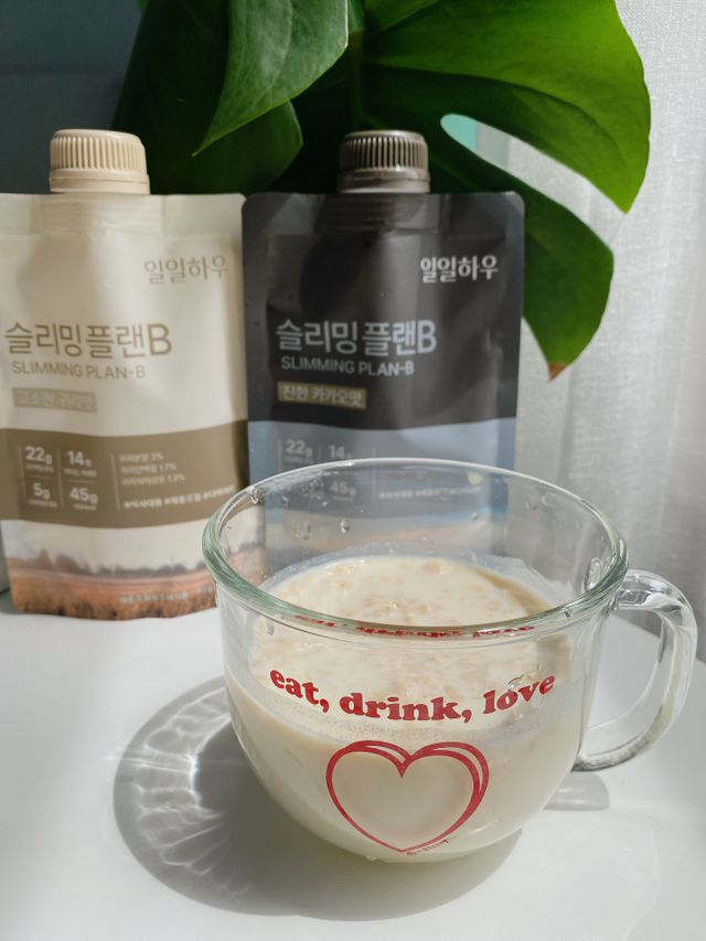 일일하우 슬리밍 플랜B 고소한 귀리맛, 진한 카카오맛 (체중조절식) 리뷰 사진