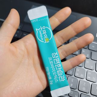 [유산균] 오마이락 장편한습관 프로바이오틱스 30P — 5점을 준 리뷰어가 2022년 11월 올린 사용 사진