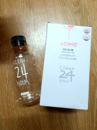 클린24시간 1BOX(5포) + 전용보틀(500ml) — 4점을 준 리뷰어가 2022년 10월 올린 사용 사진