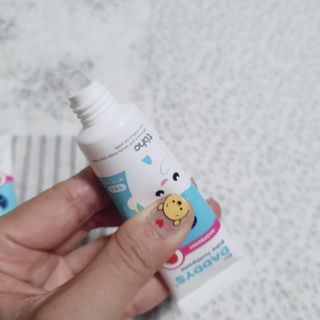 닥터데디스 안심무불소 베이비치약 60g + 여행용 미니 치약 15g — 5점을 준 리뷰어가 2022년 9월 올린 사용 사진