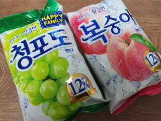 청포도캔디 복숭아캔디 — 5점을 준 리뷰어가 2022년 11월 올린 사용 사진