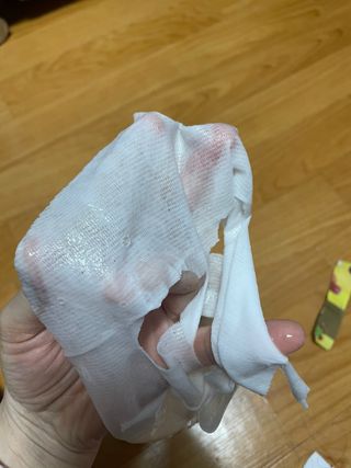 [후르디아] 골라쓰는 비건마스크팩 2종 -백년초 / 망고 — 5점을 준 리뷰어가 2021년 12월 올린 사용 사진