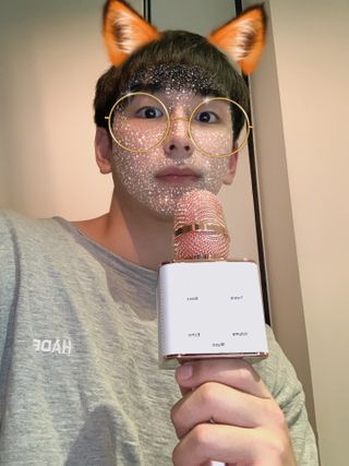 매직씽 노래방 어플리케이션 6개월 이용권 — 5점을 준 리뷰어가 2021년 9월 올린 사용 사진