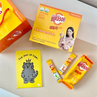 광동제약 [광동] 비타500데일리스틱 70포X2개 + 뚱랑이엽서 + 쇼핑백 증정 — 5점을 준 리뷰어가 2022년 1월 올린 사용 사진