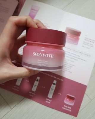 SOONWITH 바이오 수퍼 아쿠아 하이드로 젤 크림 — 5점을 준 리뷰어가 2021년 3월 올린 사용 사진