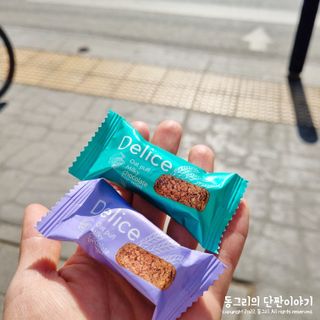 델리스 오트 밀키 초콜릿 바 — 5점을 준 리뷰어가 2022년 4월 올린 사용 사진