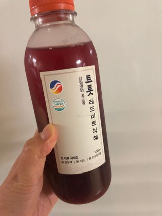 트롯전통식혜 트롯레드비트식혜 1리터 +500리터 — 5점을 준 리뷰어가 2021년 5월 올린 사용 사진
