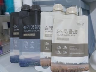 일일하우 슬리밍 플랜B 고소한 귀리맛, 진한 카카오맛 (체중조절식) — 5점을 준 리뷰어가 2023년 8월 올린 사용 사진