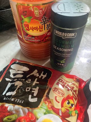 우주쿡 천연조미료 고메 프리미엄 시즈닝 6종 택1 청양고추+ /대파 /깻잎 /마늘 /생강 /표고버섯 — 3점을 준 리뷰어가 2021년 8월 올린 사용 사진