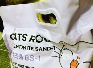 겟플렉스 켓플렉스 캣츠룸BS-1 고양이모래 4kg — 5점을 준 리뷰어가 2021년 1월 올린 사용 사진