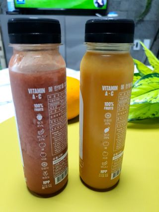 BLENDY'S 핑크 스무디+블론디 스무디 — 5점을 준 리뷰어가 2021년 9월 올린 사용 사진