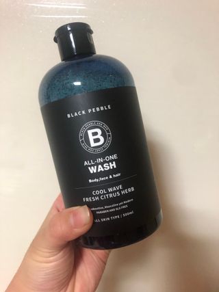 블랙페블 올인원 워시 쿨 웨이브 500ml — 4.5점을 준 리뷰어가 2021년 4월 올린 사용 사진